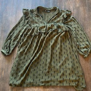 Zara along Sleeve Babydoll Dress